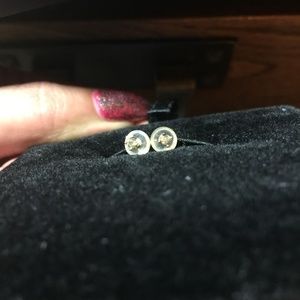 Earrings 14 k & diamonds